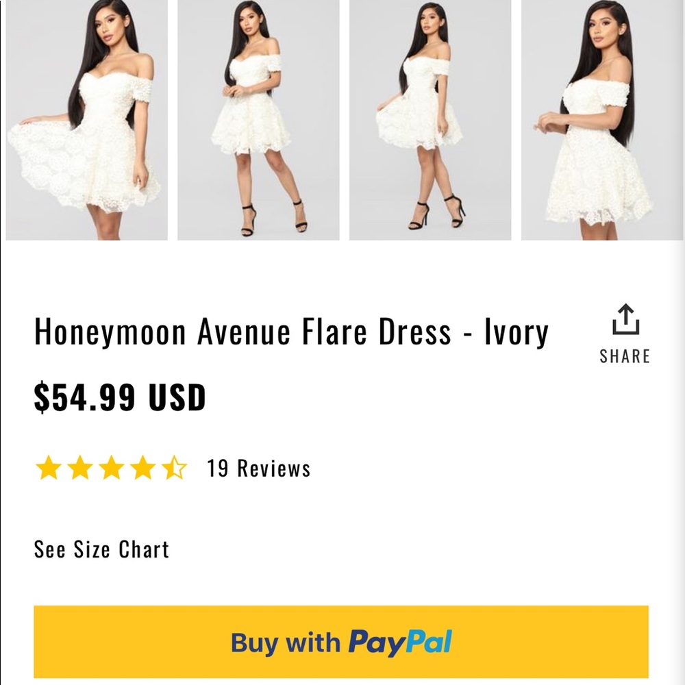 Short white dress